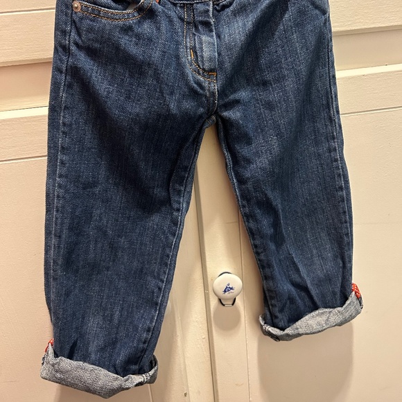 Janie and Jack girls jean size 3T and Ralph Lauren red shirt size 4 EUC - Picture 2 of 8